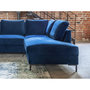 Voir la diapositive 4 : BEST MOBILIER Lilly - canapé d'angle droit - 5 places - convertible - en velours
