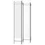 Voir la diapositive 5 : VIDAXL Cloison de separation 4 panneaux Blanc 160x220 cm Tissu