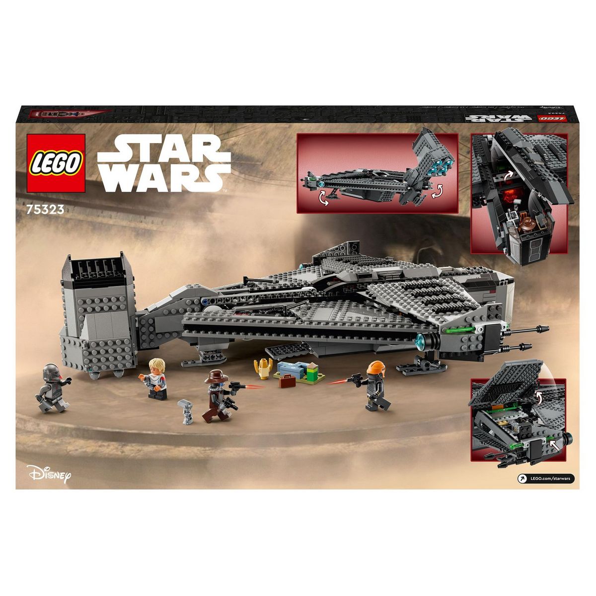 LEGO Star wars 75323 Le justifier, Jouet de Vaisseau Spatial, Construire, Figurine de Droïde