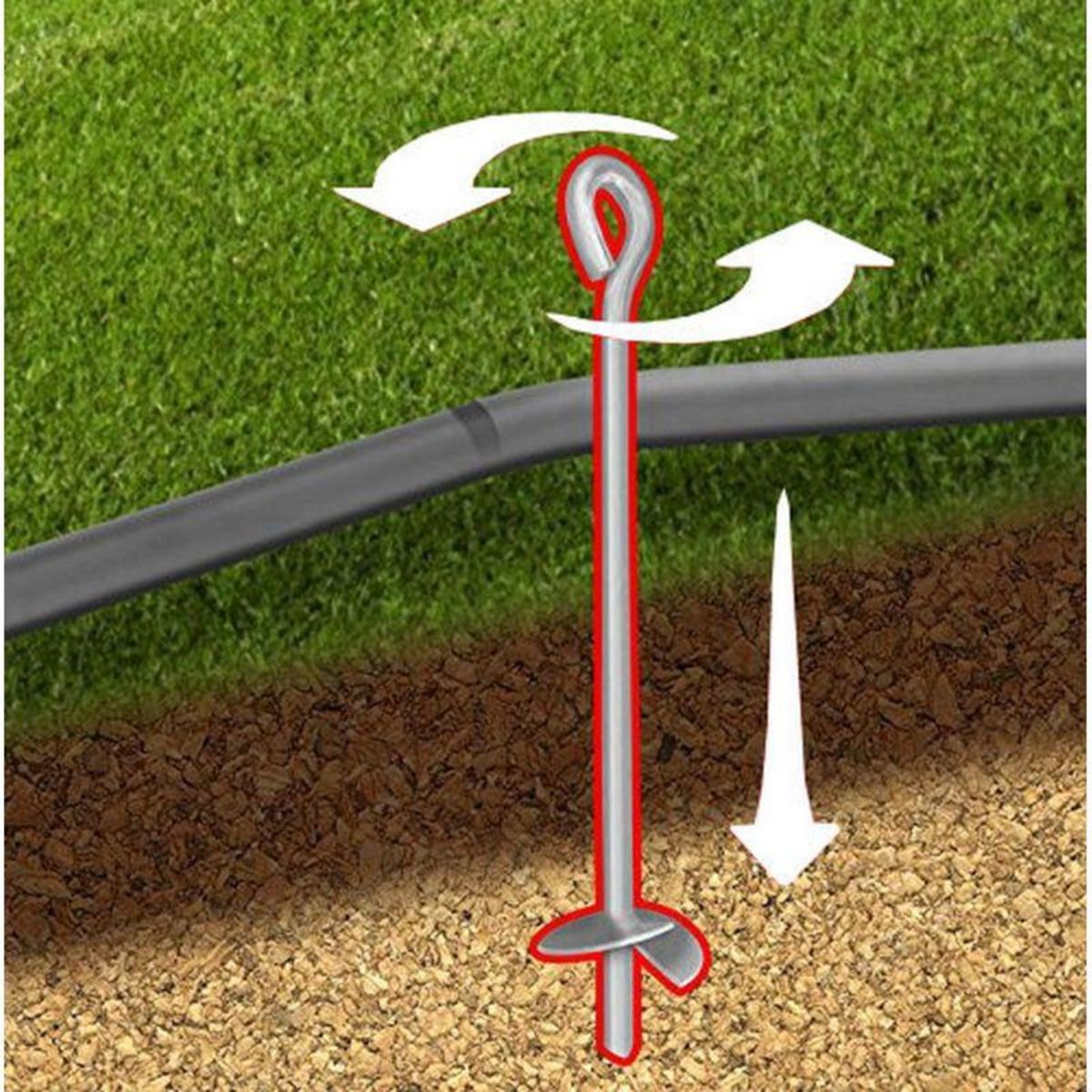 JUMP4FUN Kit de Fixation Trampoline 8Pcs