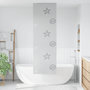 Voir la diapositive 2 : VIDAXL Store enrouleur de douche 80x240 cm largeur du tissu 76 cm