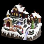 FEERIC LIGHT & CHRISTMAS Village de Noël Camp Lac Gelé  Square  32cm Multicolore