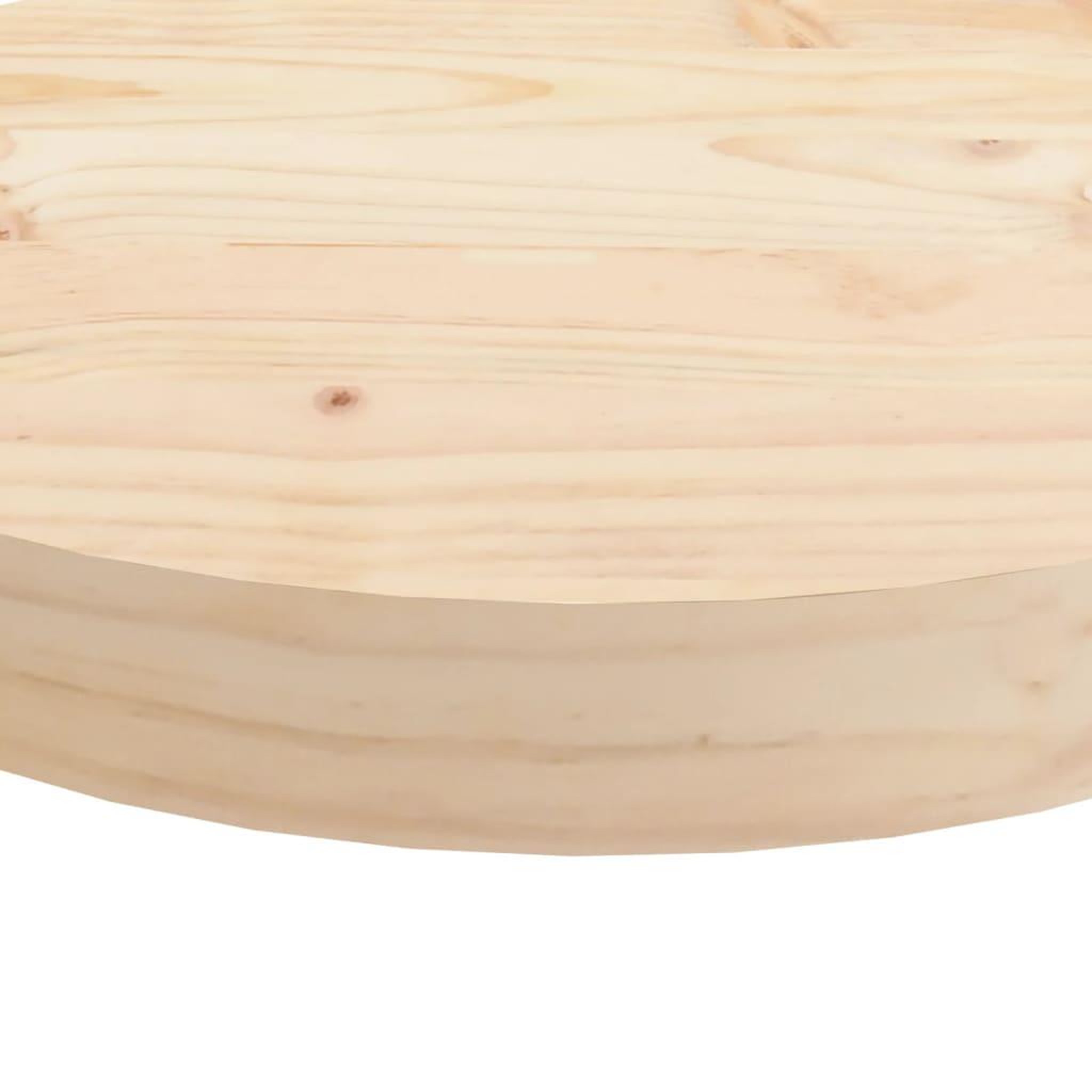 Voir la diapositive 5 : VIDAXL Dessus de table rond Ø50x3 cm bois de pin massif