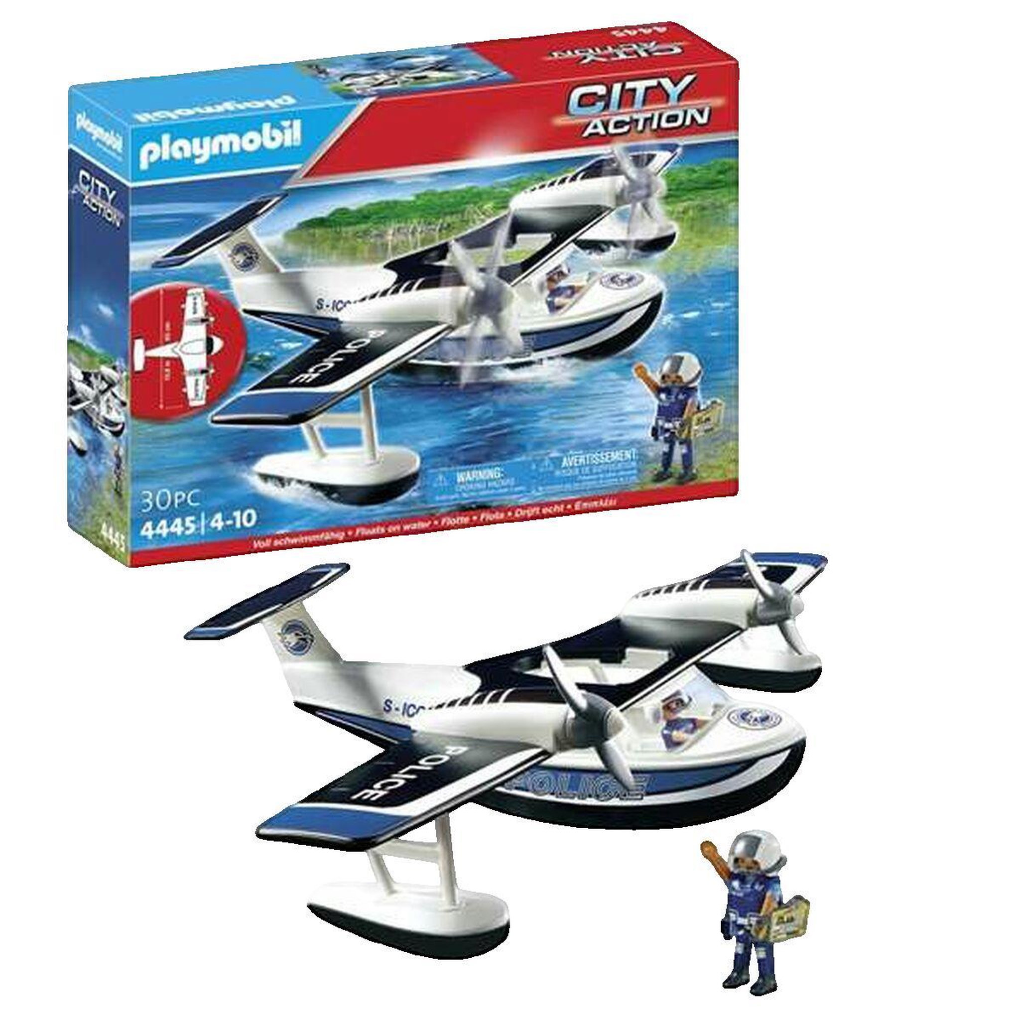 PLAYMOBIL Figurine Playmobil Hydravion de la police