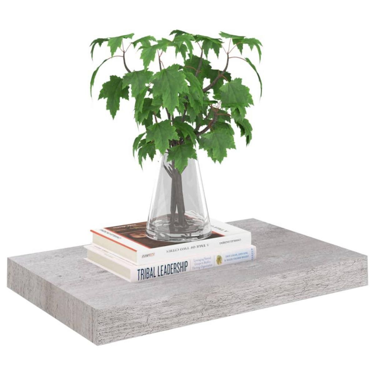 VIDAXL Etagere murale flottante gris beton 40x23x3,8 cm MDF