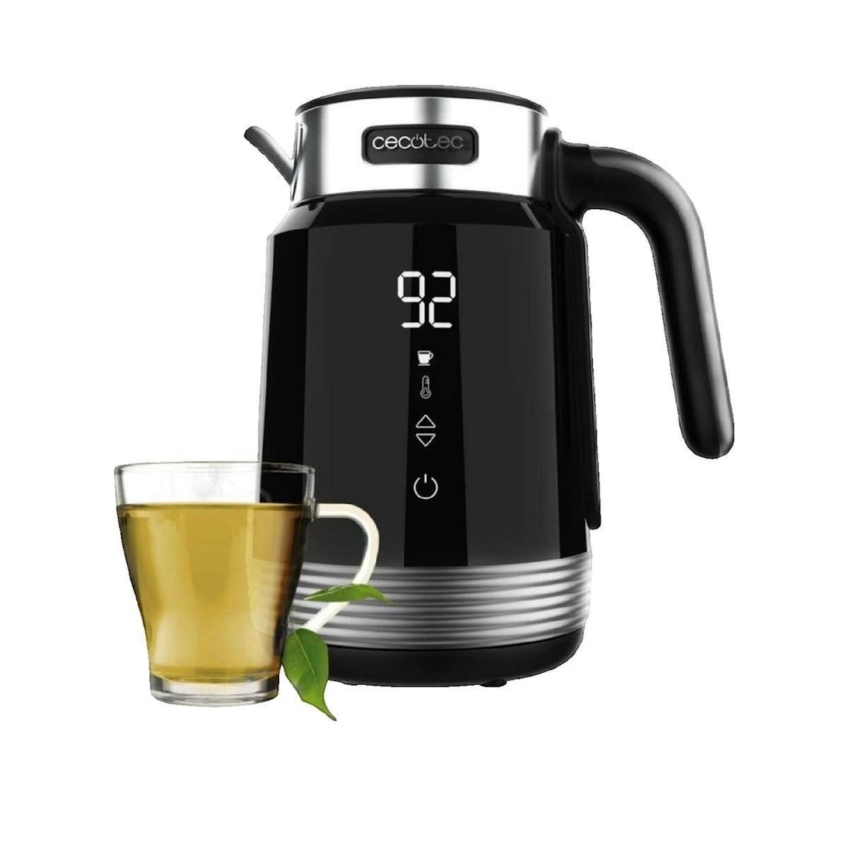 CECOTEC Bouilloire électrique Cecotec ThermoSense 600 Touch Réglage Température 40-100°C 1,7L