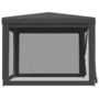 Voir la diapositive 4 : VIDAXL Tente de fete avec 4 parois laterales en maille Anthracite 3x3m