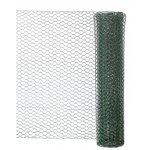 CENTRALE BRICO Grillage pour animaux triple torsion vert, H.0.5 x L.3 m, maille H.25 x l.25 mm