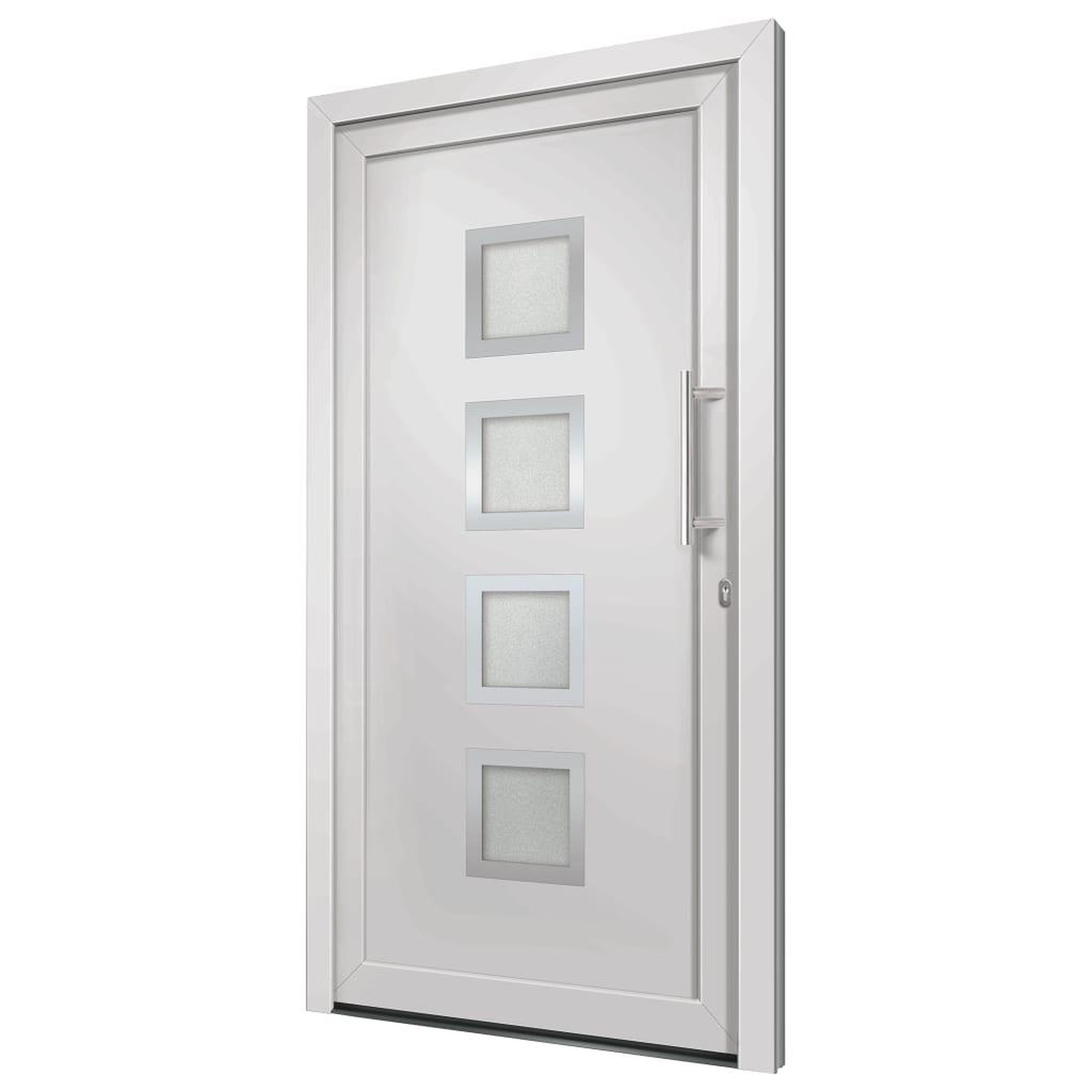 Voir la diapositive 4 : VIDAXL Porte d'entree Blanc 98x200 cm