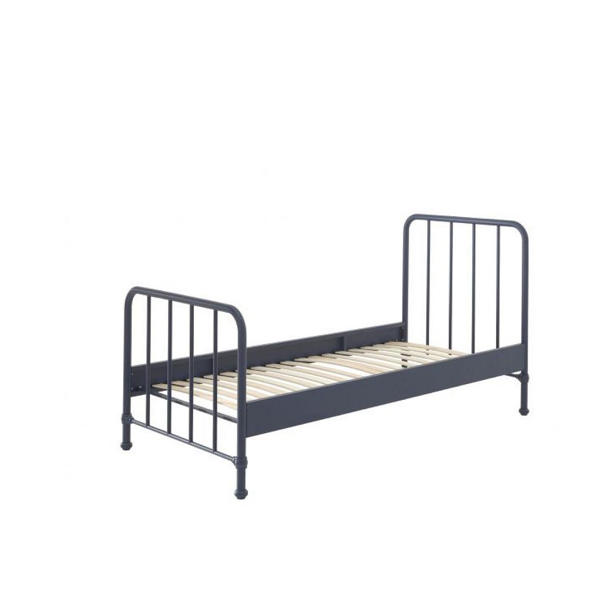 Voir la diapositive 2 : Vipack Lit et chevet Bronxx 90x200cm Bleu