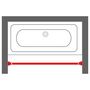 Voir la diapositive 4 : SEALSKIN Sealskin Tringle de rideau de douche telescopique 125-220 cm Blanc