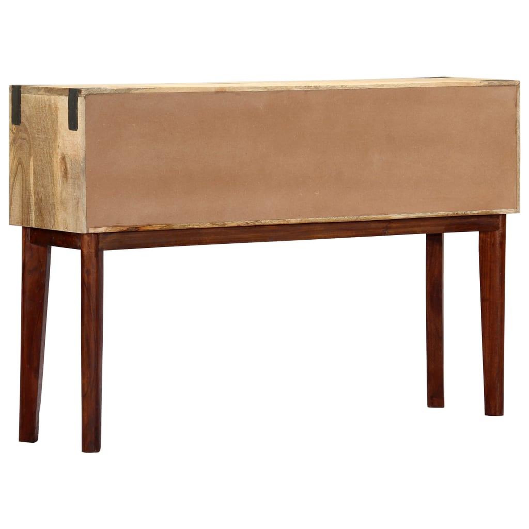 Voir la diapositive 3 : VIDAXL Table console 115x30x76 cm bois de manguier massif brut