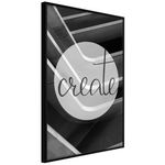 Paris Prix Affiche Murale Encadrée  Create. Coloris disponibles : Noir, Jaune