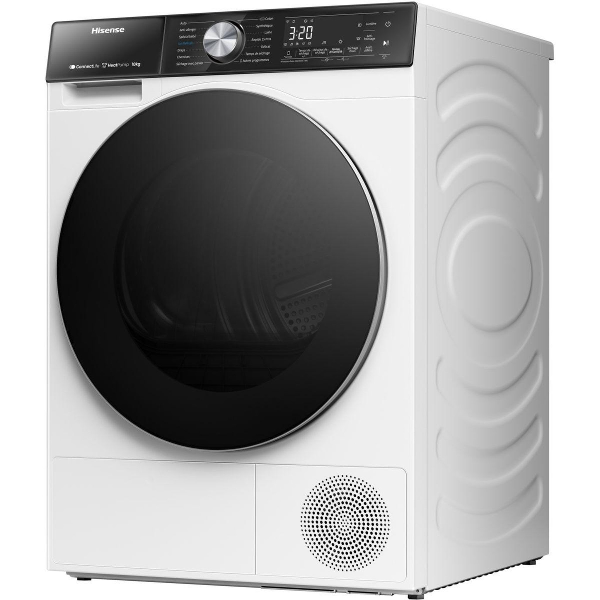 Voir la diapositive 2 : Hisense Sèche linge pompe à chaleur DH5S102BW