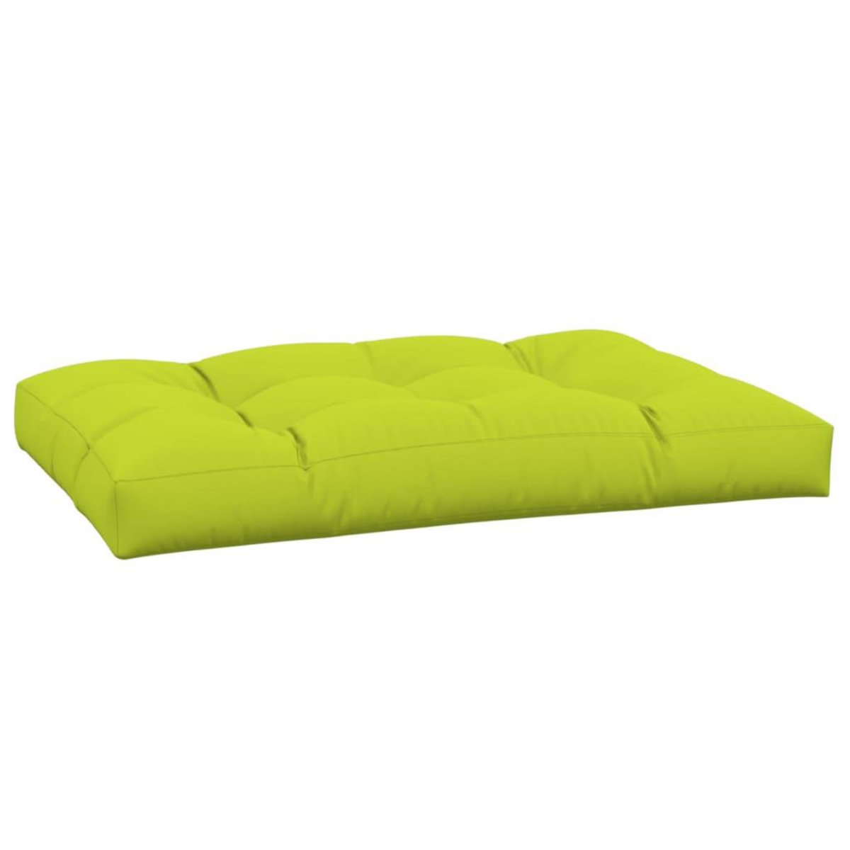 VIDAXL Coussin de palette vert vif 120x80x12 cm tissu