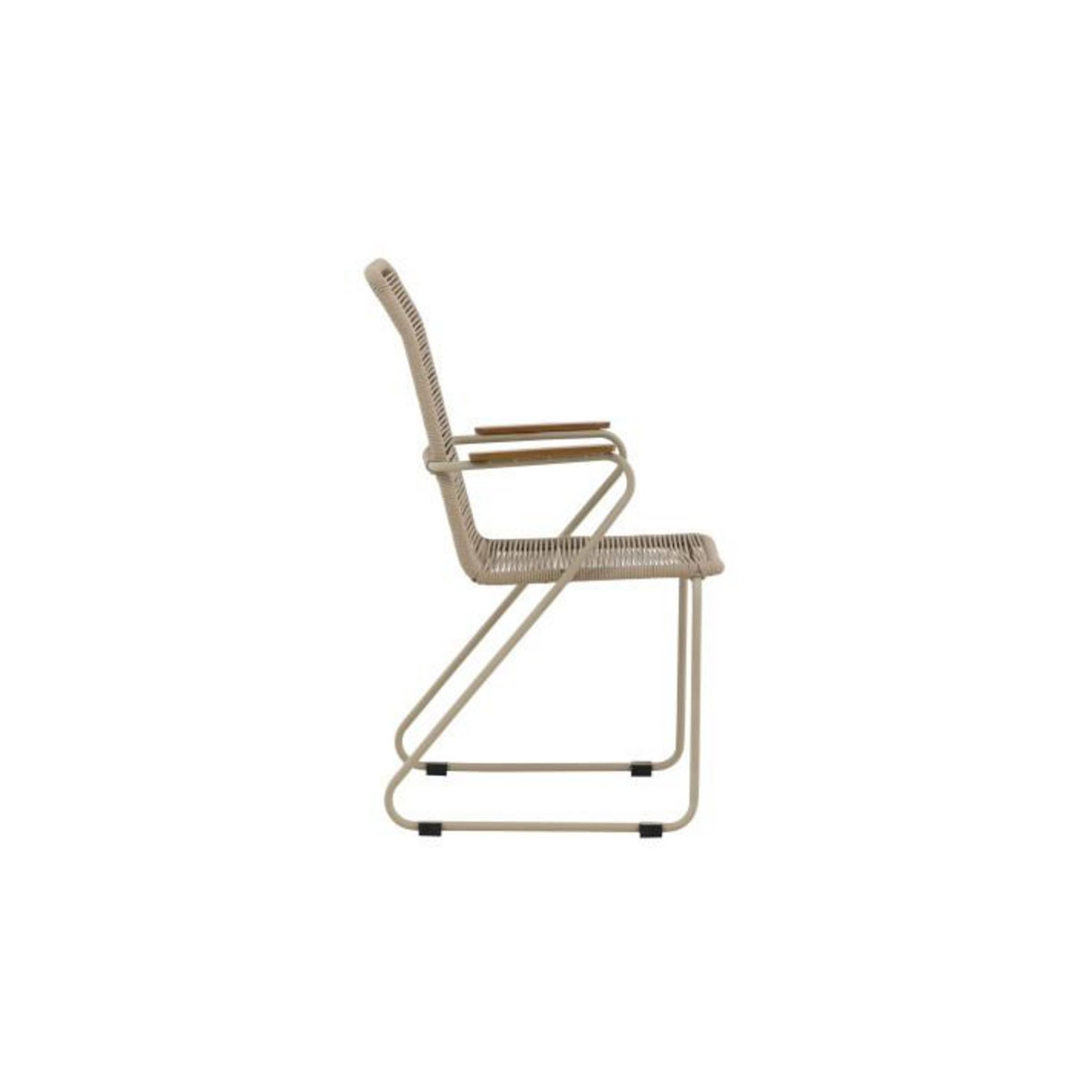 Paris Prix Chaise de Jardin Empilable  Corde  93cm Beige