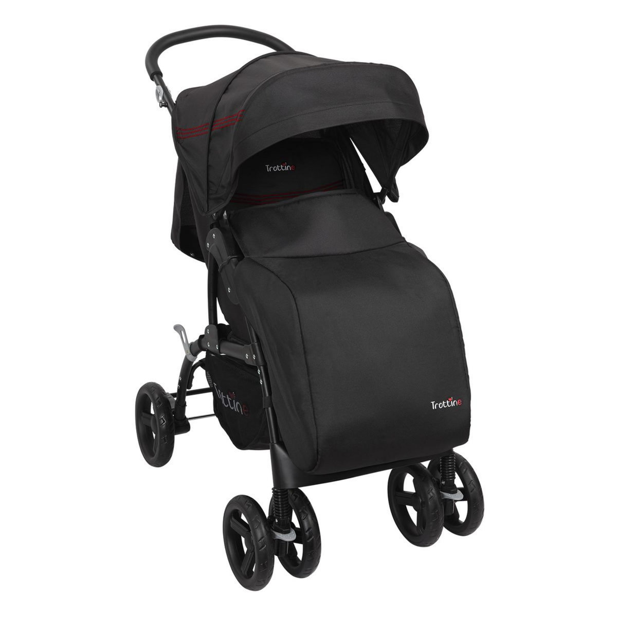 TROTTINE Poussette duo TS Florida tri lines noir rouge