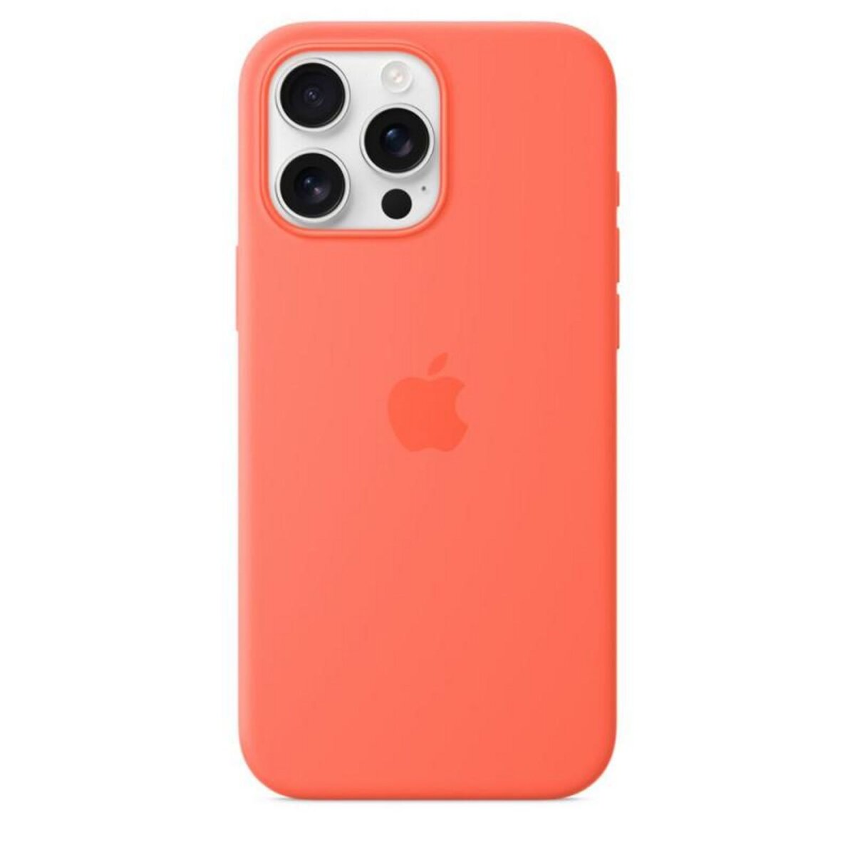 APPLE Coque en silicone compatible MagSafe Tangerine pour iPhone 16 Pro Max