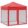 Voir la diapositive 2 : VIDAXL Tente de reception pliable avec parois Rouge 2x2 m