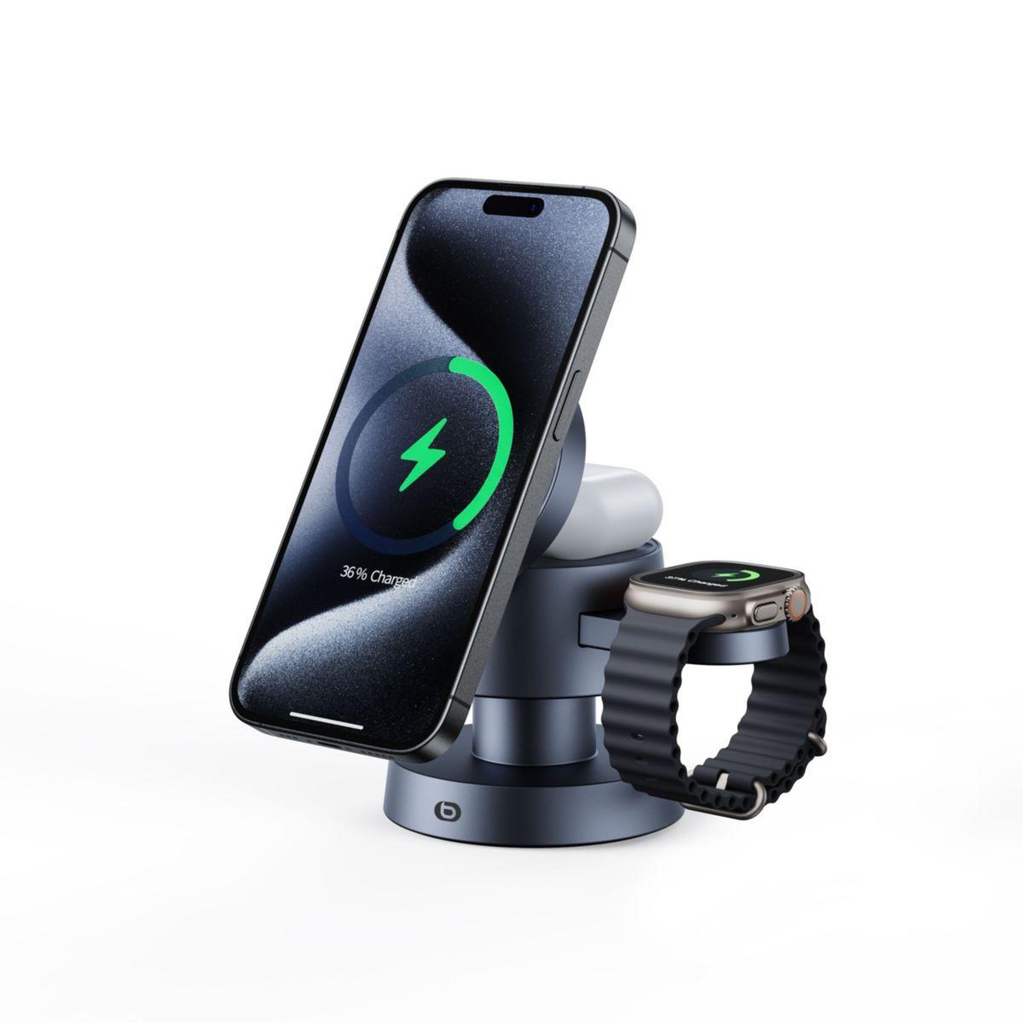 ESSENTIEL B Station de charge sans fil 4 en 1 + light