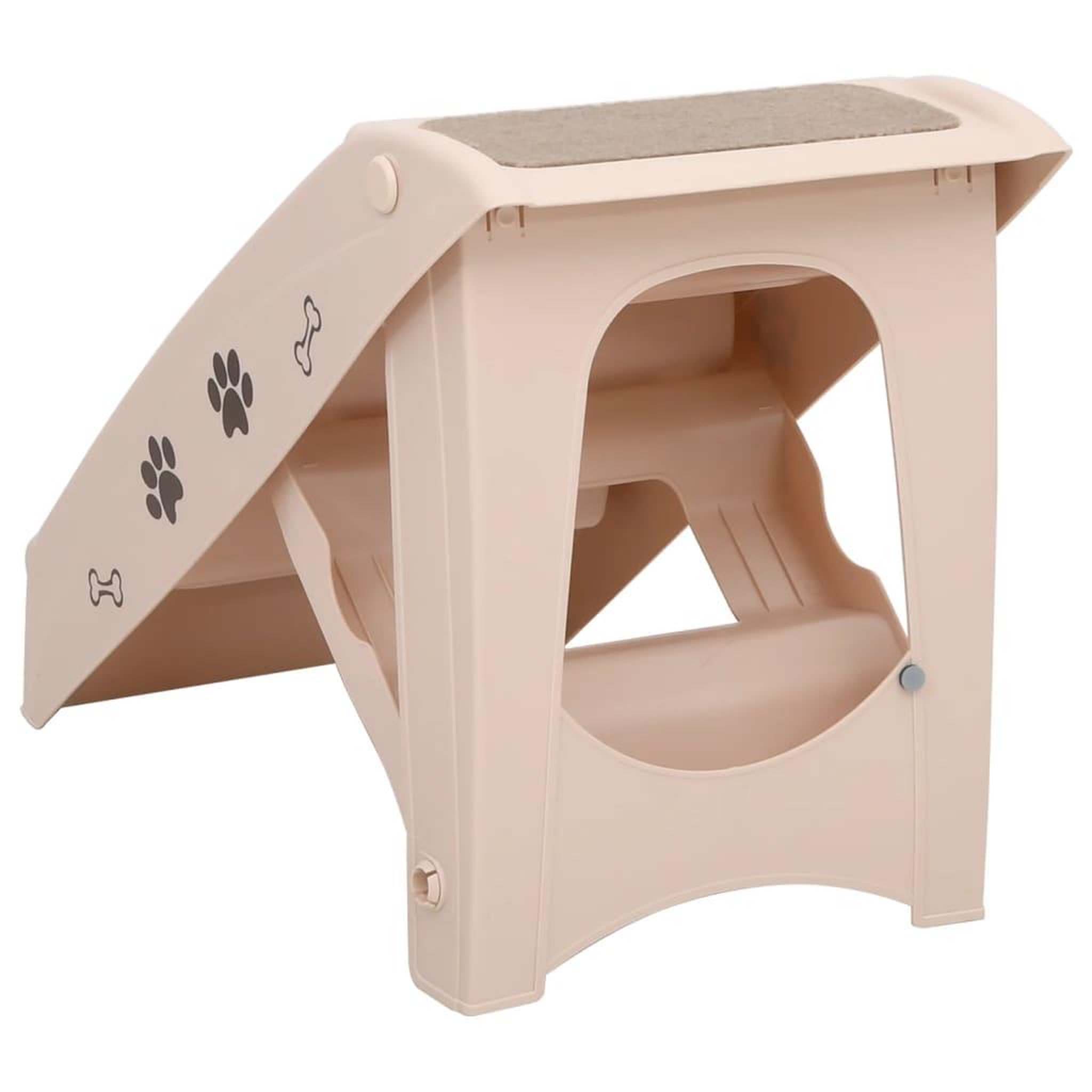 Voir la diapositive 5 : VIDAXL Escaliers pliables pour chiens creme 62x40x49,5 cm