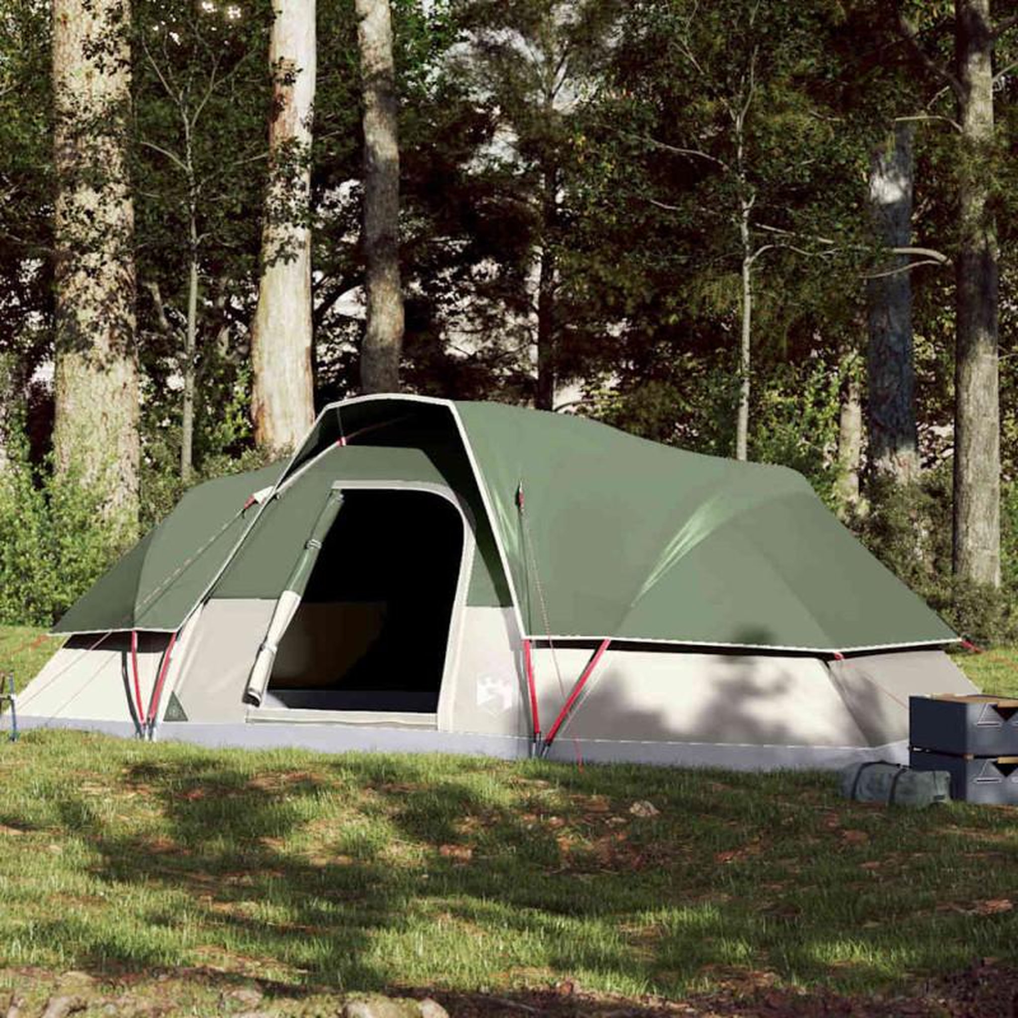 Voir la diapositive 1 : VIDAXL Tente familiale à dôme 9 personnes vert imperméable