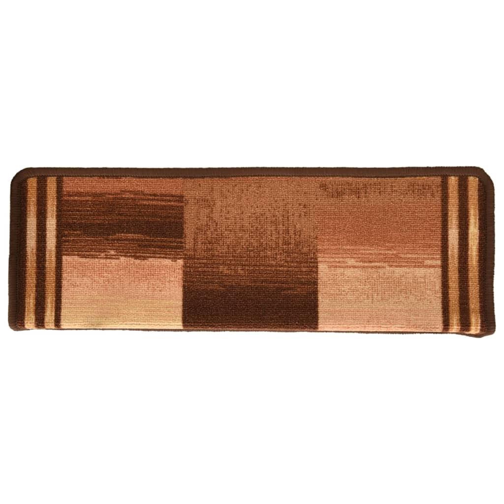 Voir la diapositive 5 : VIDAXL Tapis d'escalier autoadhesifs 5 pcs 65x21x4 cm Marron