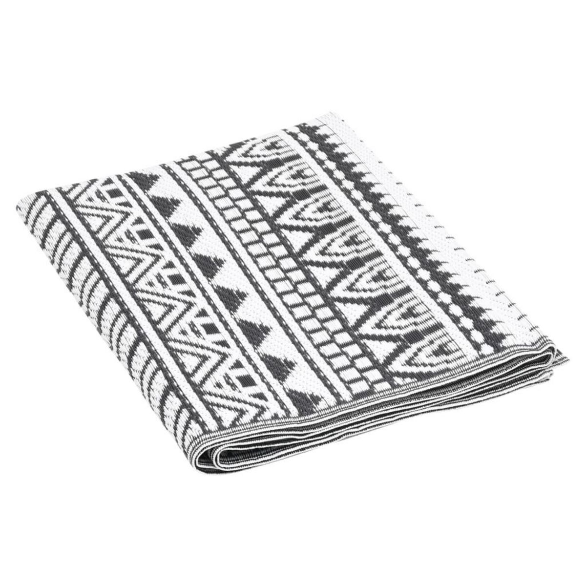 VIDAXL Tapis d'exterieur ARAKIL Noir 120x180 cm PP