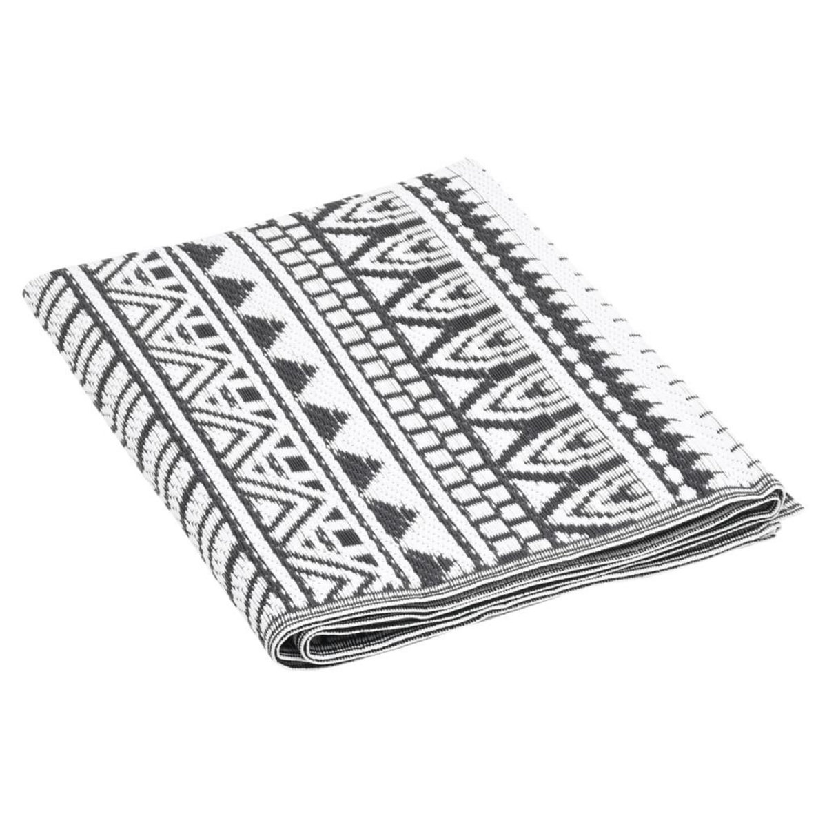 VIDAXL Tapis d'exterieur ARAKIL Noir 120x180 cm PP