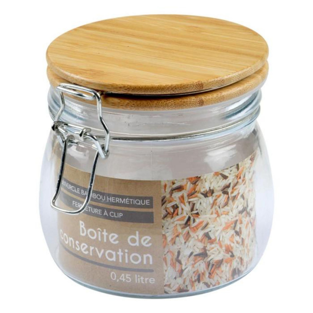 Paris Prix Boîte de Conservation Hermétique  Bambou  0,45L Beige