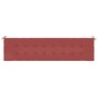 Voir la diapositive 4 : VIDAXL Coussin de banc de jardin rouge bordeaux 200x50x3 cm