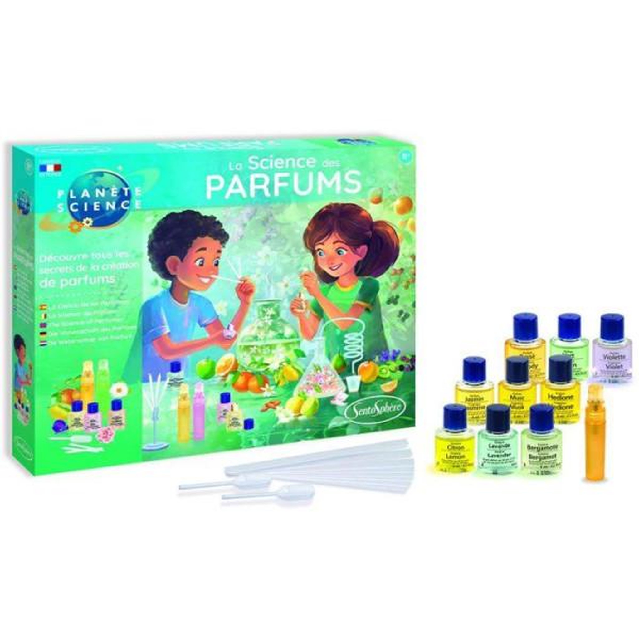 Sentosphere Kit Scientifique - SENTOSPHERE - La science des parfums - Faire évoluer son odorat - Composition parfum - Des 8 ans