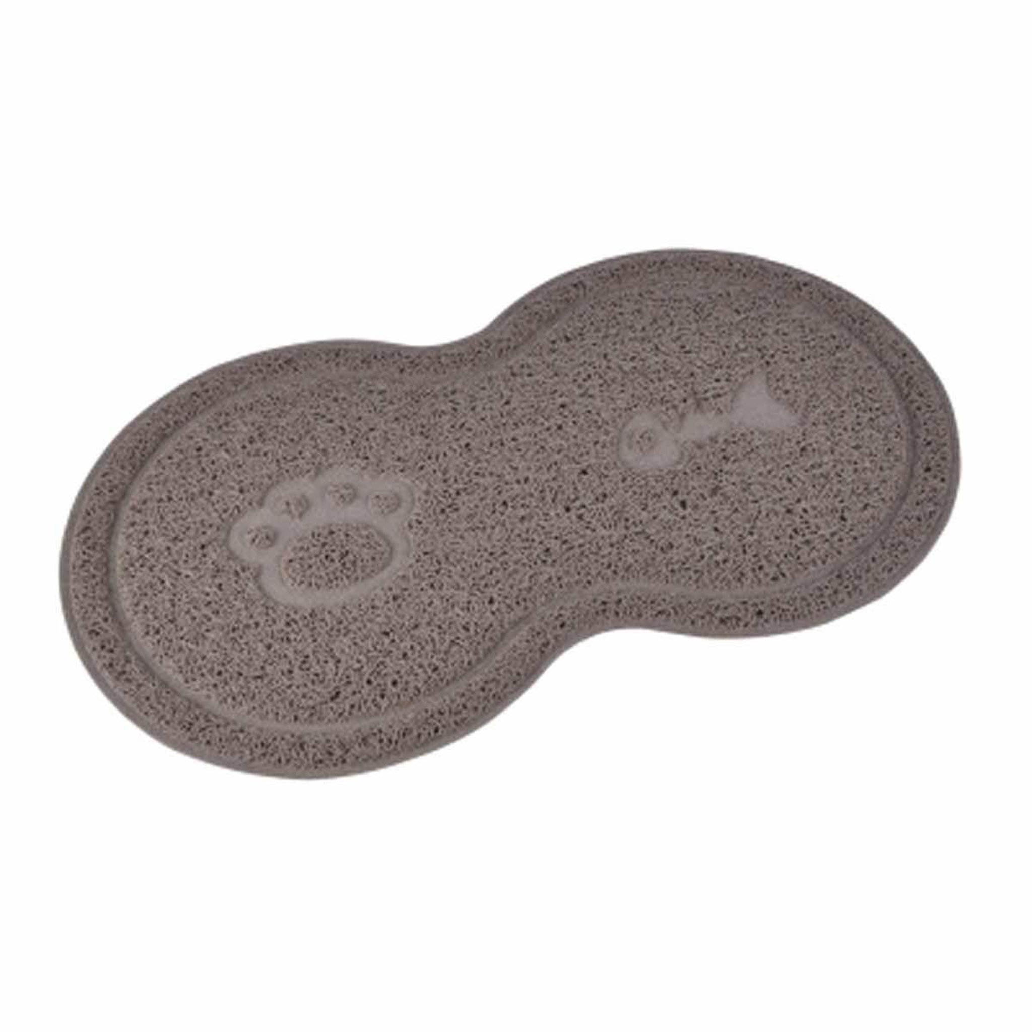 LOVE STORY Tapis repas pour chien & chat  double  46cm taupe