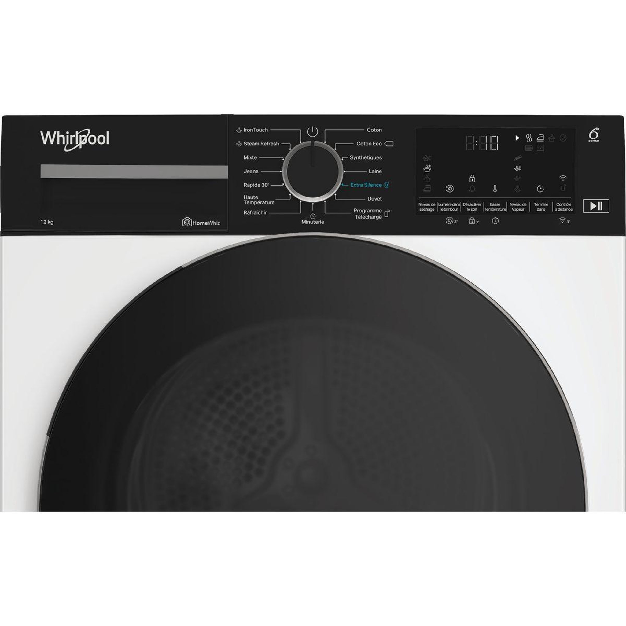 Voir la diapositive 4 : Whirlpool Sèche linge pompe à chaleur cwd122mwbsfr