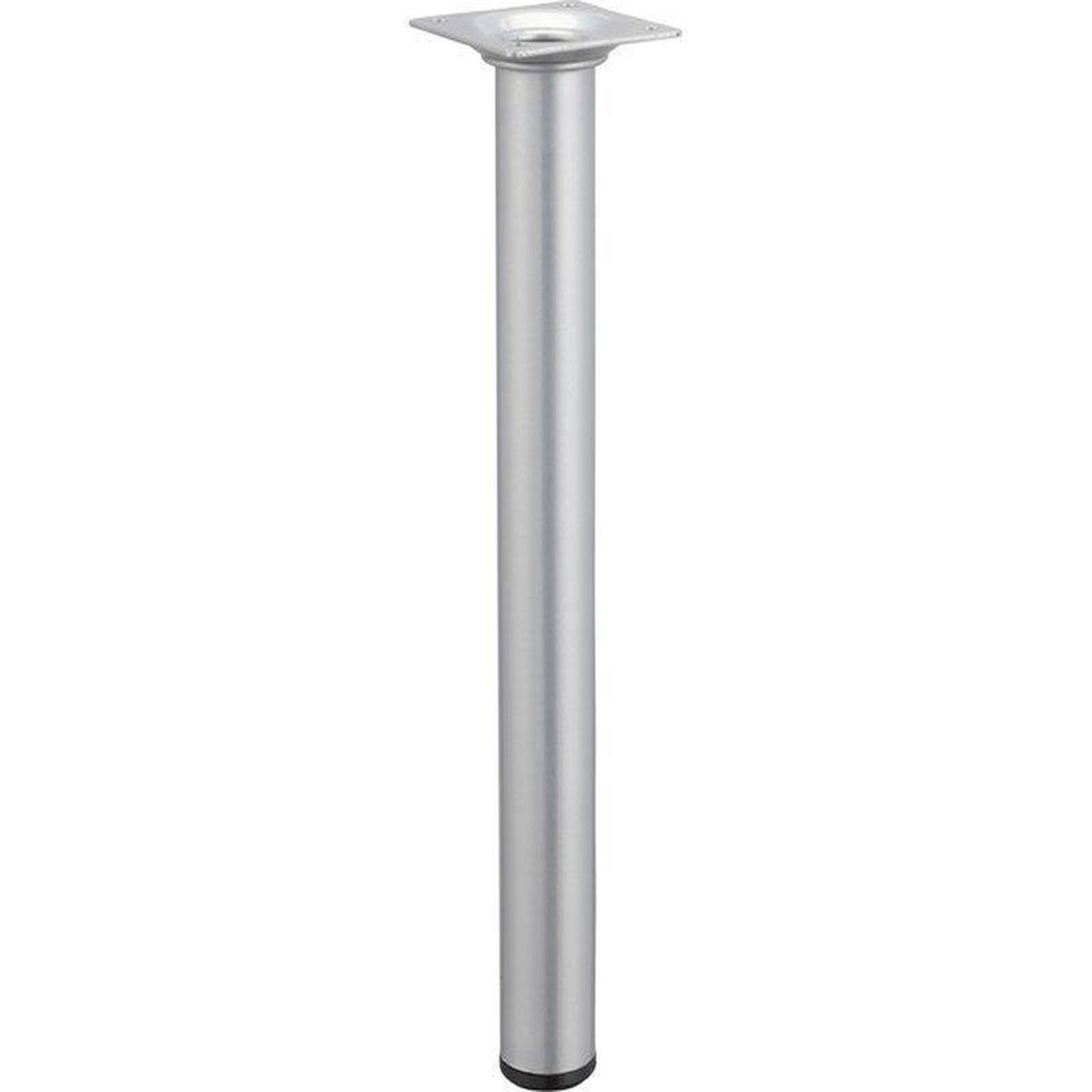 CENTRALE BRICO Pied table basse cylindrique HETTICH fixe, H.25 cm acier mat gris