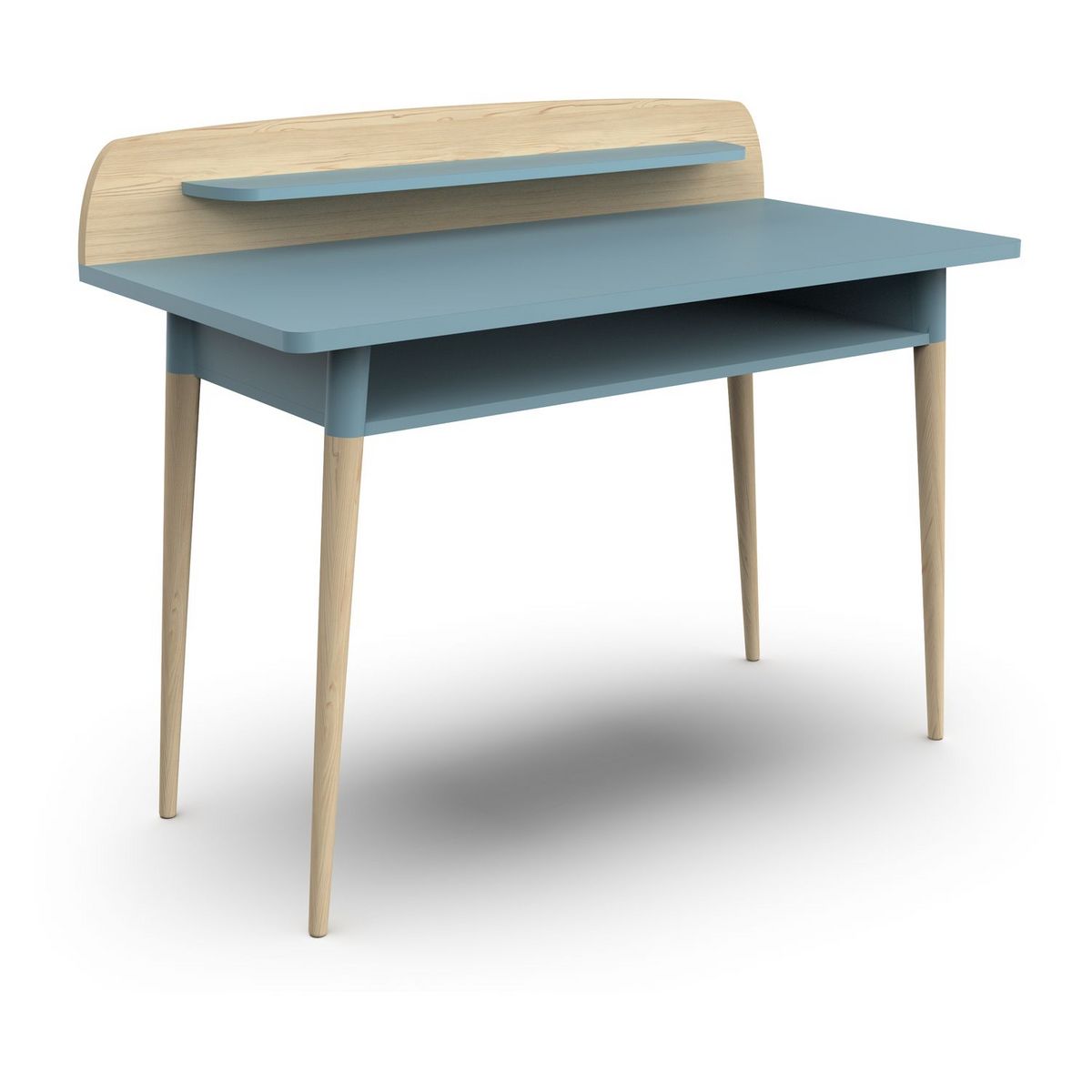 Bureau enfant 1 niche bleu L110 cm LINIA 