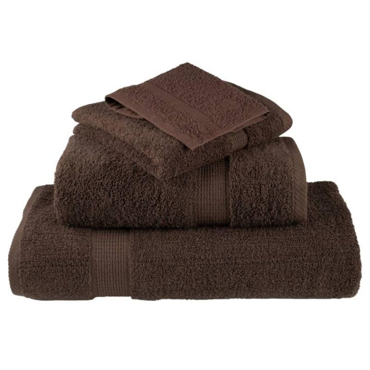 VIDAXL Serviettes de sauna de qualité supérieure SOLUND 2 pcs marron