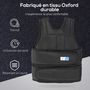 Voir la diapositive 5 : HOMCOM Gilet lesté réglable veste lestée 20 Kg max. poids amovibles entrainement musculation exercice boxe oxford noir