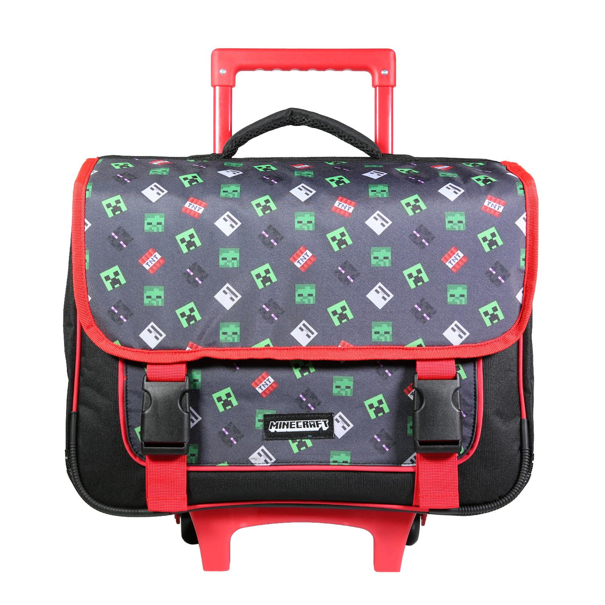 Bagtrotter BAGTROTTER Cartable à roulettes 38 cm Minecraft Noir
