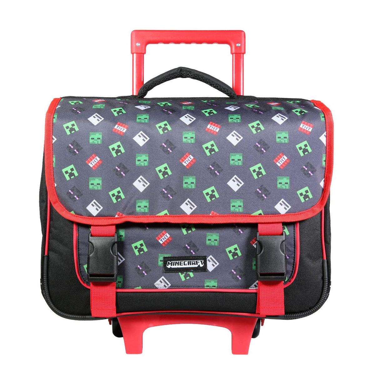 Bagtrotter BAGTROTTER Cartable à roulettes 38 cm Minecraft Noir