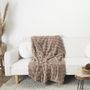 Voir la diapositive 5 : Paris Prix Plaid Imitation Fourrure  Opulence  120x150cm Taupe