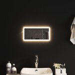 VIDAXL Miroir de salle de bain a LED 20x40 cm