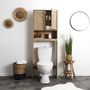 Voir la diapositive 2 : The Home Deco Factory Meuble dessus WC Bali en cannage - Marron