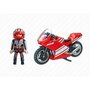 PLAYMOBIL 5522 Moto de course rouge
