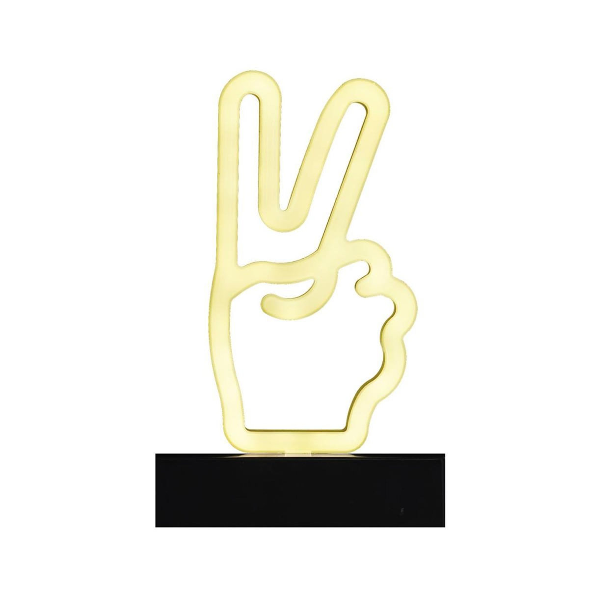 Paris Prix Lampe LED Effet Néon  Peace  21cm Blanc