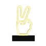 Voir la diapositive 1 : Paris Prix Lampe LED Effet Néon  Peace  21cm Blanc