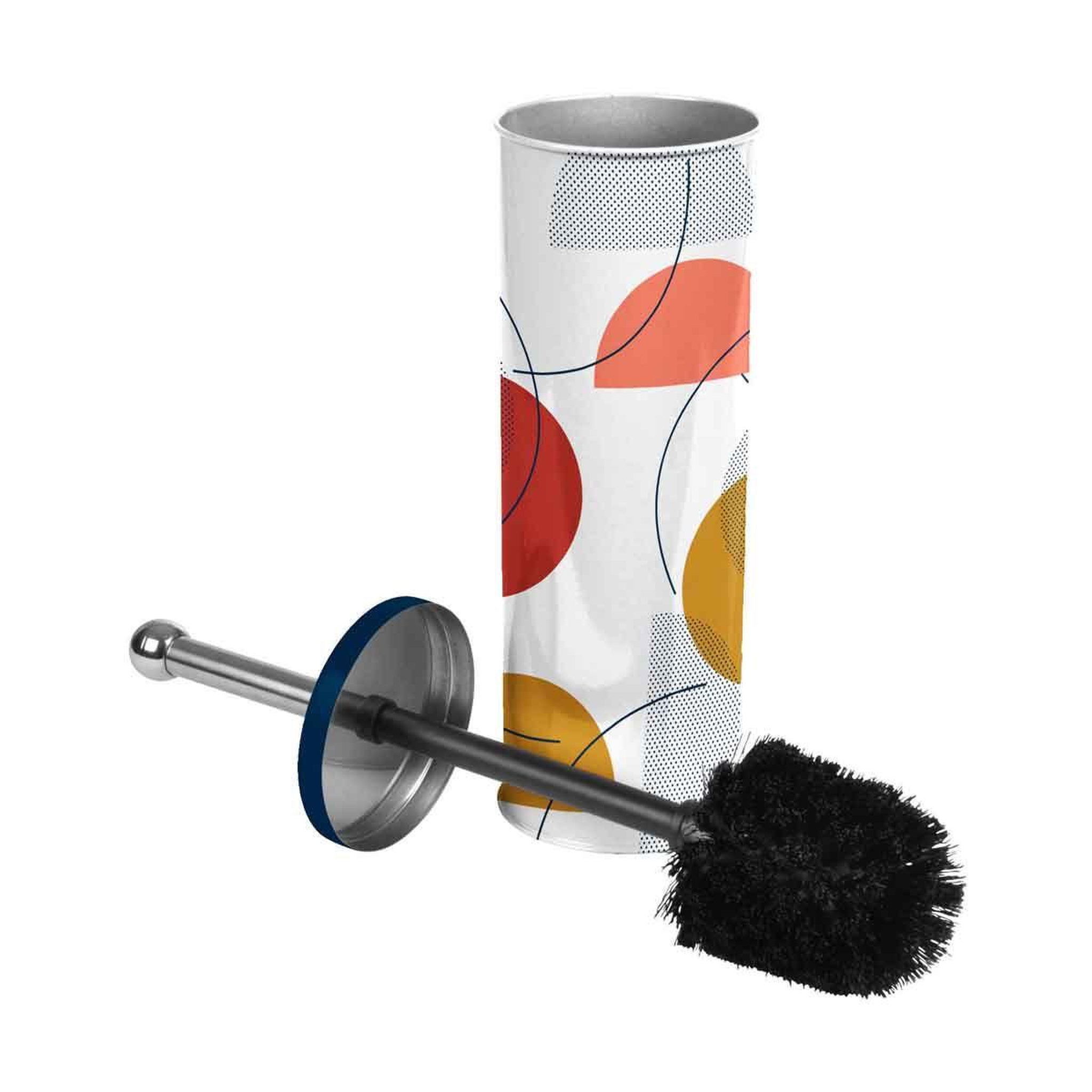 Douceur d'Intérieur Brosse WC Imprimée  Color Pop  37cm Bleu