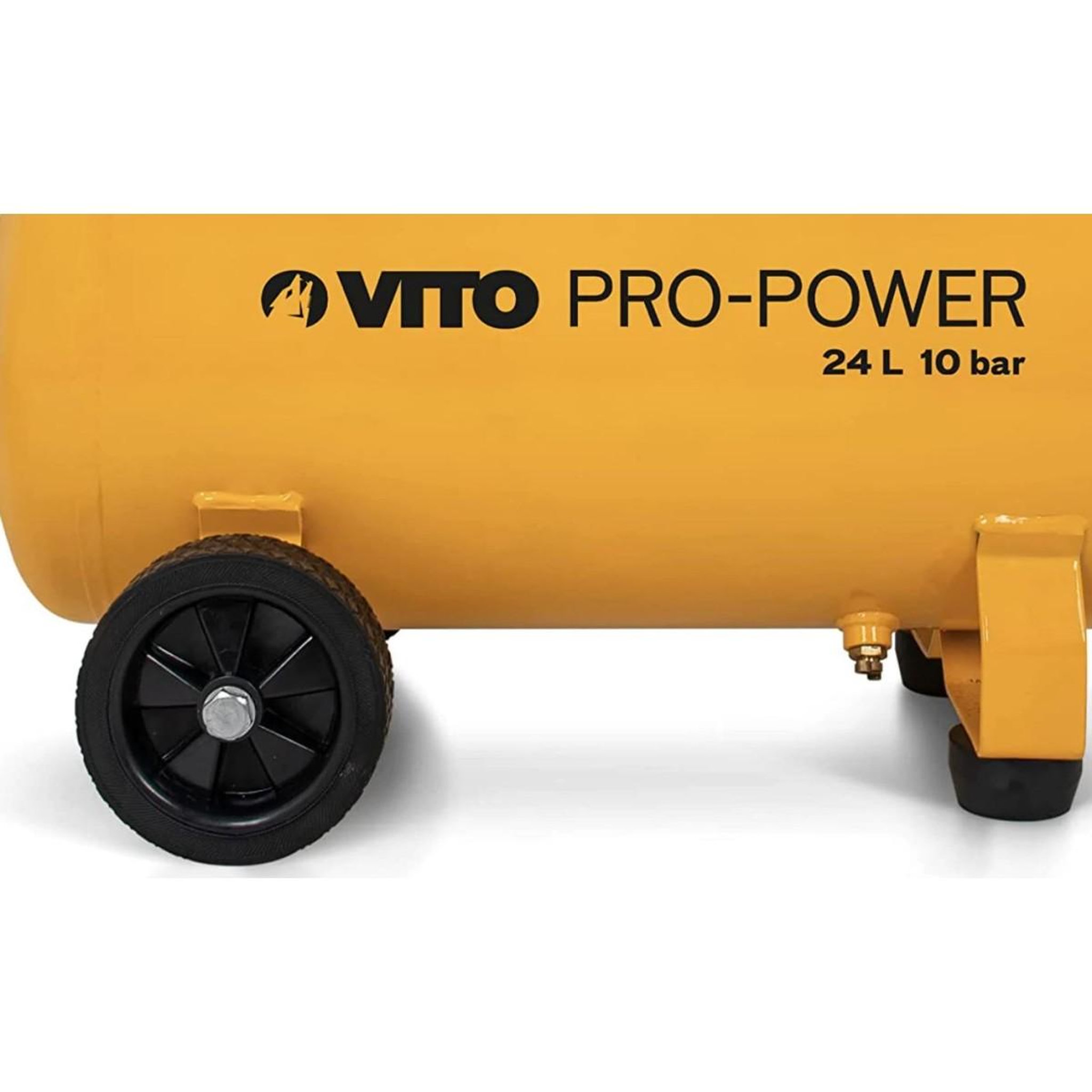 Voir la diapositive 3 : VITO Compresseur d'air Silencieux 24 Litres 10 bar 2,5CV 145 PSI 2.5 CV VITO