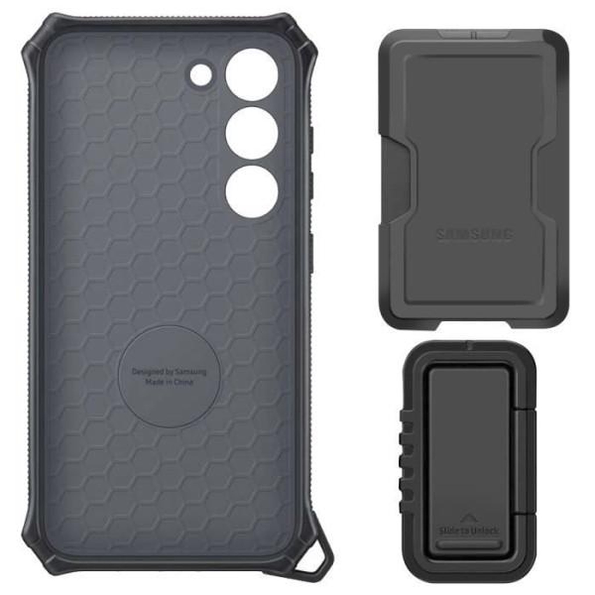 Voir la diapositive 4 : Samsung Coque renforcée Galaxy S25 Noir
