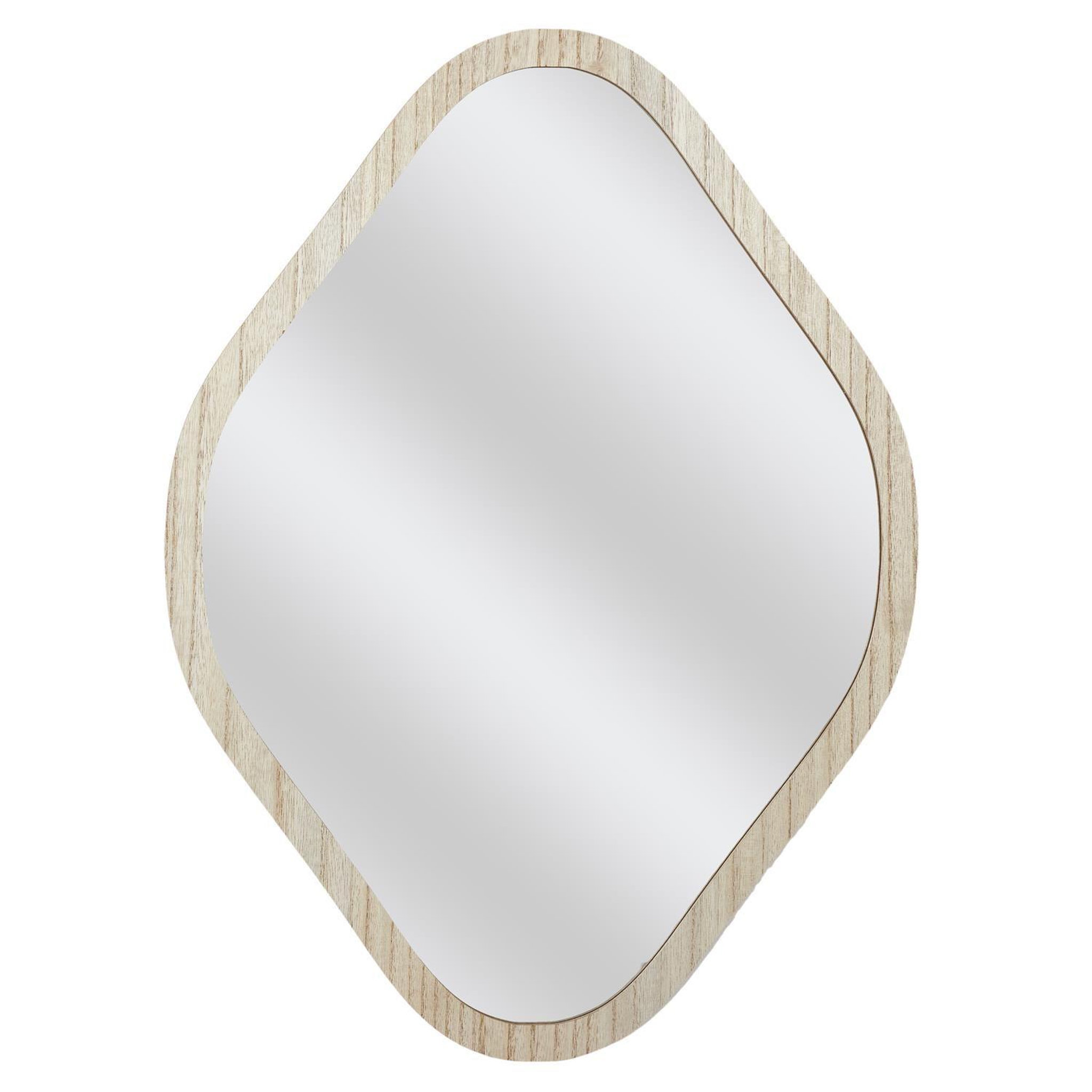 The Home Deco Factory Miroir losange contour bois 44x60 cm - Marron